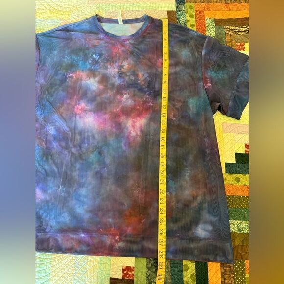NWOT ATHLETA galaxy mesh oversized short sleeve tee Sz M - Picture 6 of 10